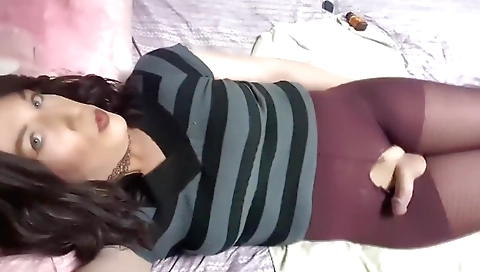 Slutty pornstar in amazing naked action and handjob