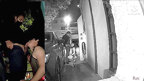 Beautiful brunette with a big ass getting fucked outdoors