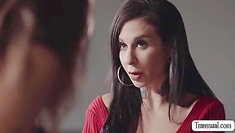 Latina tranny fucks her stepmom and is getting her mouth fucked