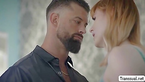 Redheaded teen with a cute body gets anal fucked in this hd video