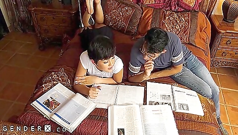 Asian babe with a big fat booty is seducing her new stepbrother