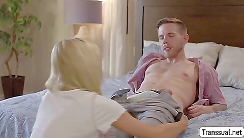 Sexy blonde has a great ride in her big pussy anus