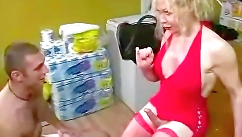 Blonde with big tits gets her ass filled with a dick