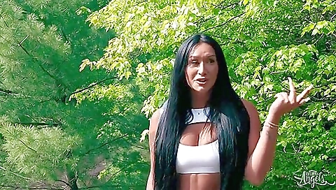 Latina with a big ass sucks big cock and gets creampie