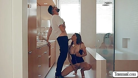 Big tits brunette teen stepsister fucked in her cunt