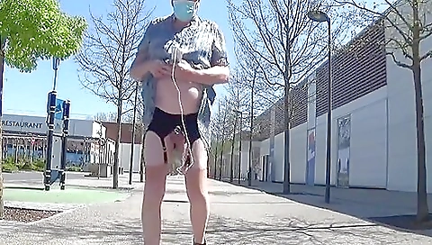 Sexy workout with mature teen and her homemade stockings