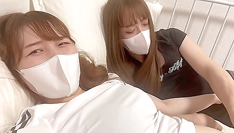 Asian teen sucks and gets fucked in a hot threesome