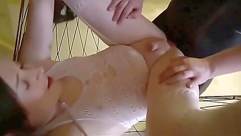 Shemale fucking a brunette in various sex positions